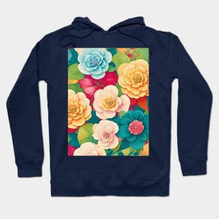 Colorful Begonias Fantasy Hoodie